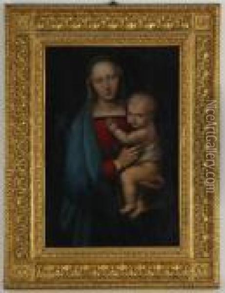 La Madone Du Grand-duc Oil Painting - Raphael (Raffaello Sanzio of Urbino)