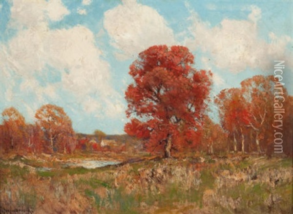 Fall Landscape Oil Painting - Julian Onderdonk