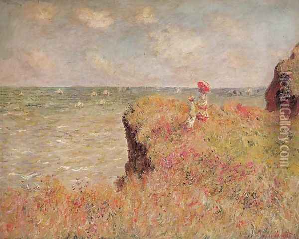 Cliff Walk Oil Painting - Claude Oscar Monet