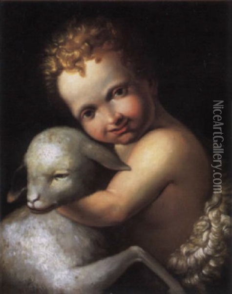 The Infant Saint John The Baptist Oil Painting - Bernardino Luini