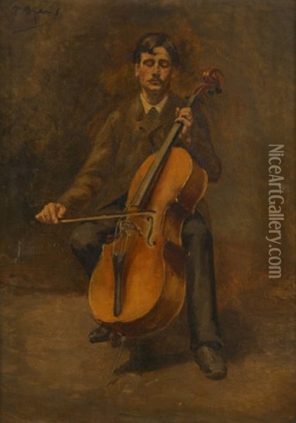 Le Violoncelliste Oil Painting - Pierre (Pieter) Oyens
