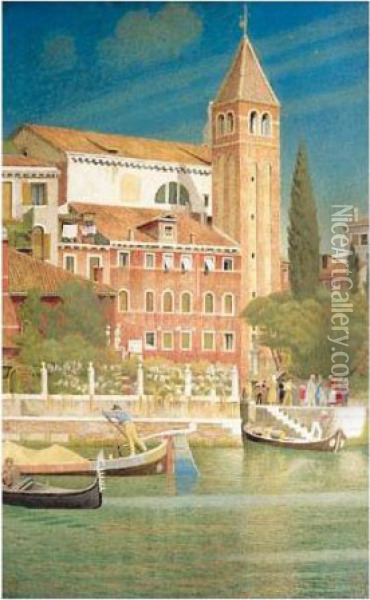 The Tower Of San Vitale Oil Painting - Joseph Edward Southall