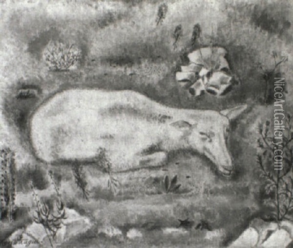 Le Mouton Oil Painting - Sei Koyanagui