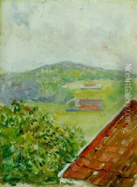 Landscape, Hauketo Oil Painting - Edvard Munch