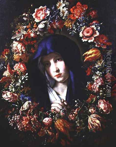 Madonna 2 Oil Painting - Francesco de' Rossi (see Sassoferrato)