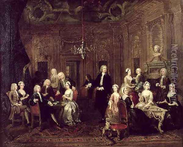 The Wollaston Family Oil Painting - William Hogarth