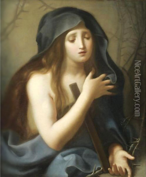 The Penitent Magdalene Oil Painting - Antonio Cavalucci