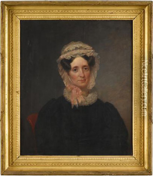 Portrait Of Mrs. William King Oil Painting - Chester Harding