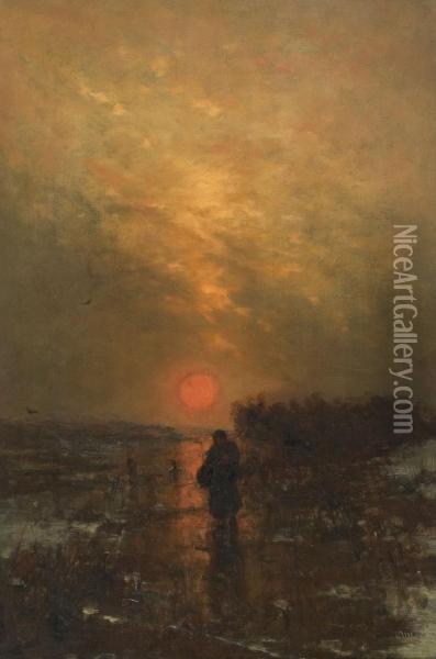 Sonnenaufgang Oil Painting - Ludwig Munthe