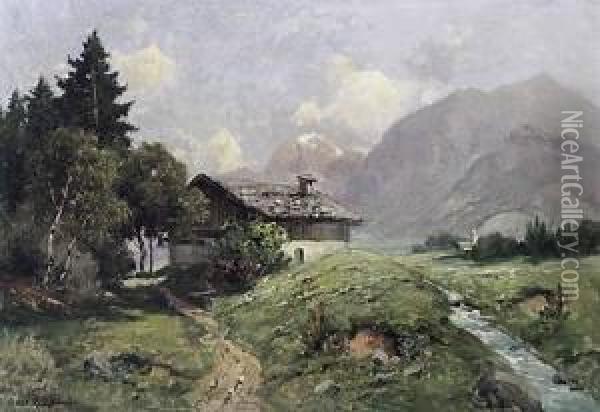 Ortsbez Oil Painting - Oskar Leu