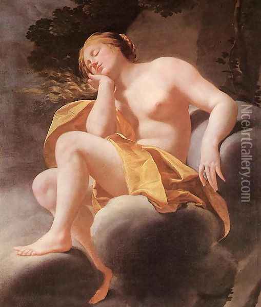 Sleeping Venus 1630-40 Oil Painting - Simon Vouet