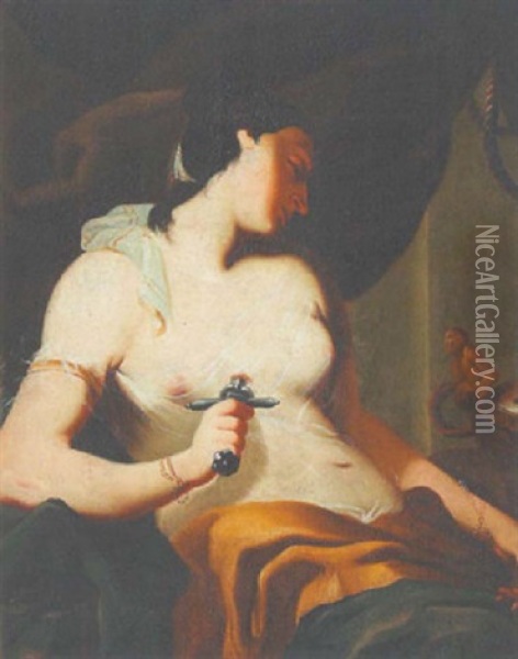 Tod Der Lucretia Oil Painting - Franz Anton Maulbertsch