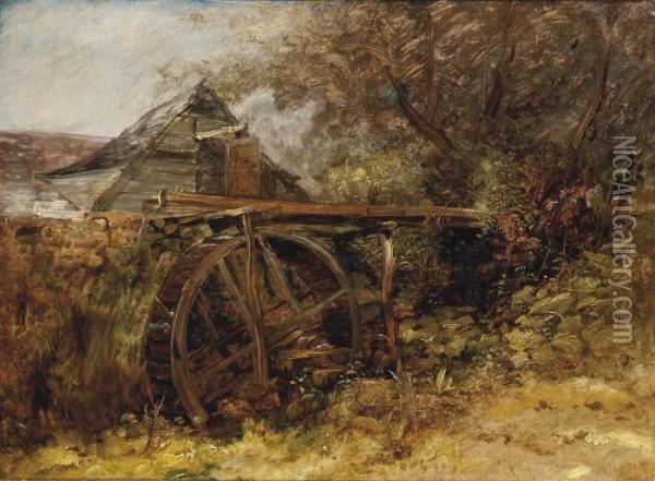 The Mill Wheel Oil Painting - William James Muller