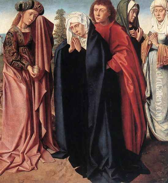 The Holy Women and St John at Golgotha 1480-85 Oil Painting - Gerard David