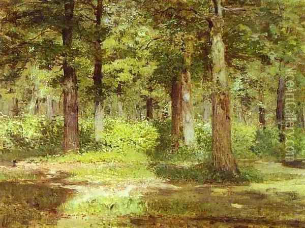 Sunny Day 1883 1884 Oil Painting - Isaak Ilyich Levitan