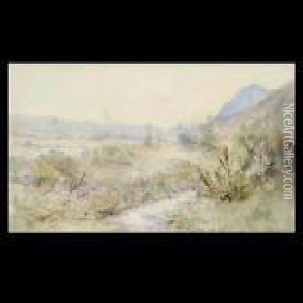 Western Landscape Oil Painting - Elmer Wachtel