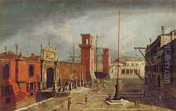 The Arsenale Venice Oil Painting - Michele Marieschi