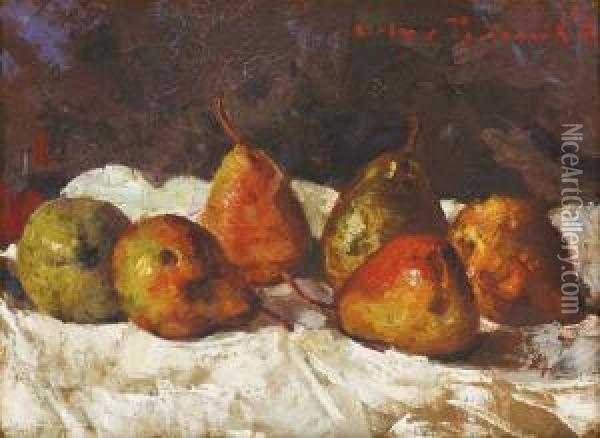 Pears Oil Painting - Octav Bancila