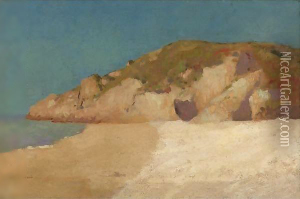 Paysage De Bretagne Oil Painting - Odilon Redon