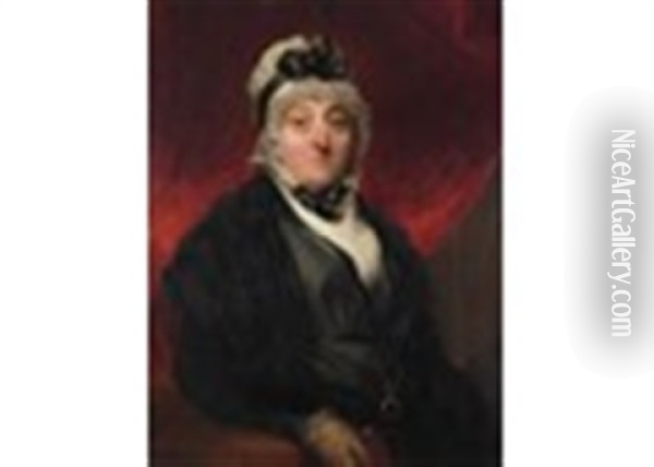 Portrait Of Mrs. Letitia Balfour (1745-1838) Oil Painting - Thomas Lawrence