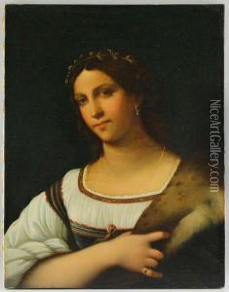 Portrait Einer Florentinischen Dame Oil Painting - Anna Tierlink