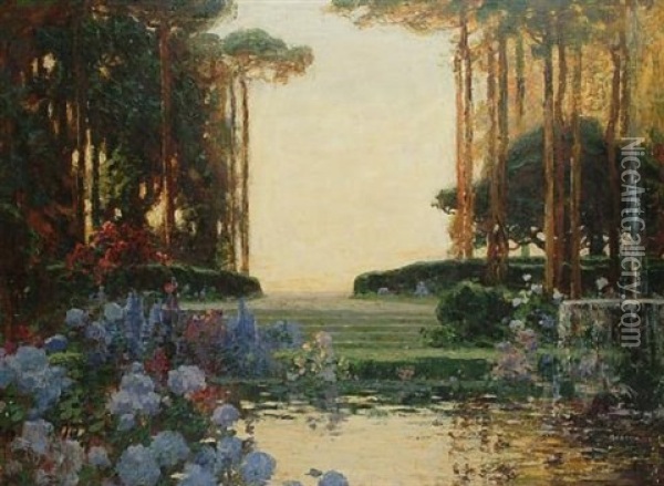 The Garden Of Romance Oil Painting - Thomas Edwin Mostyn