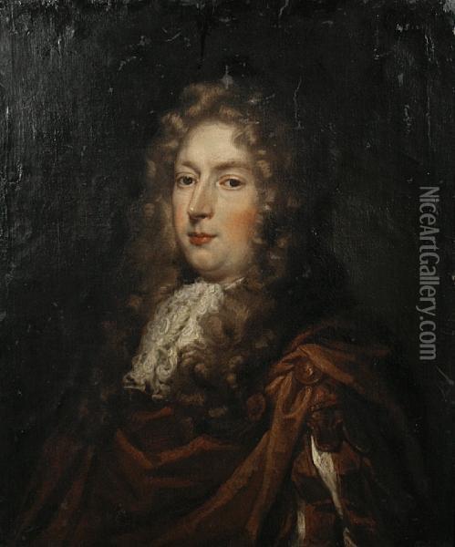 Portrait Of A Gentleman Oil Painting - John Hayls
