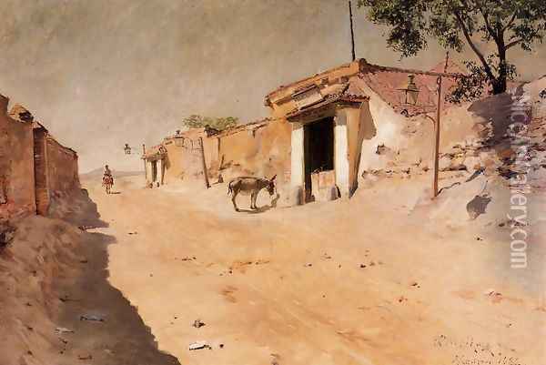 Spanish Village Oil Painting - William Merritt Chase