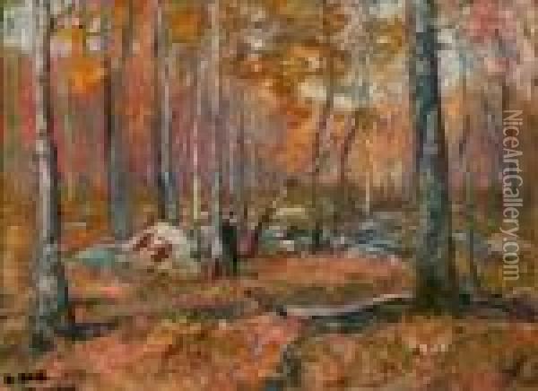 Forest Landscape Oil Painting - Henry Ward Ranger