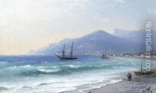 Crimean Coast Oil Painting - Ivan Konstantinovich Aivazovsky