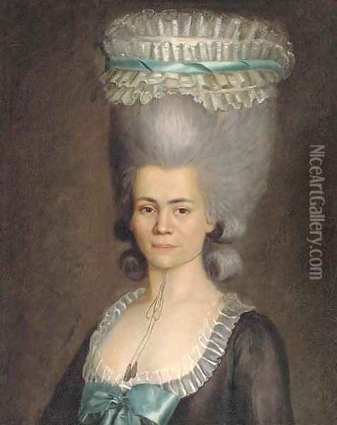 Portrait of a lady Oil Painting - Jens Juel