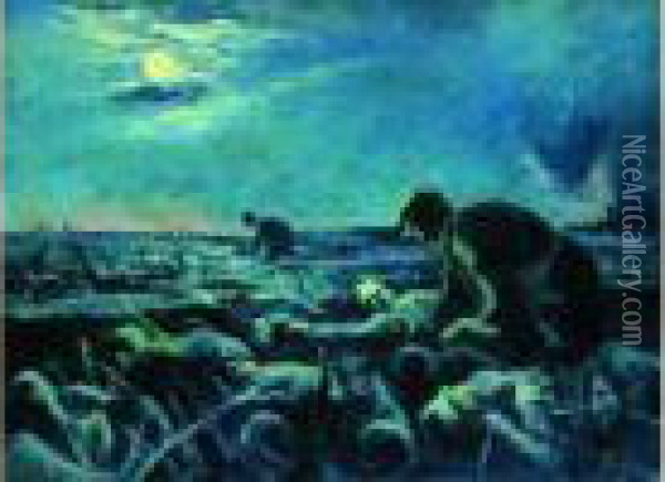 Apres La Bataille, 1915, 1916 Oil Painting - Maximilien Luce