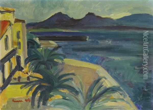 Tessiner Seelandschaft Oil Painting - Carl August Liner
