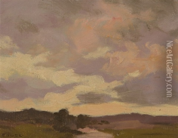 Taos Clouds Oil Painting - Eanger Irving Couse