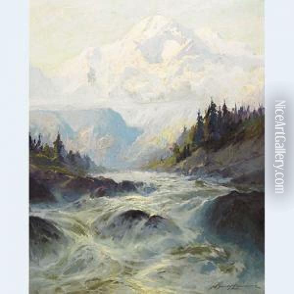 Mt. Mckinley, Alaska Oil Painting - Sidney Laurence