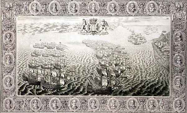 Armada, 1739 3 Oil Painting - John Pine