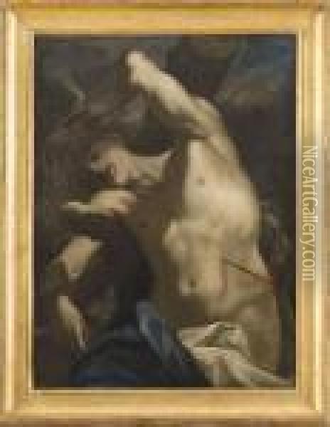 La Passione Di San Sebastiano Oil Painting - Giulio Cesare Procaccini