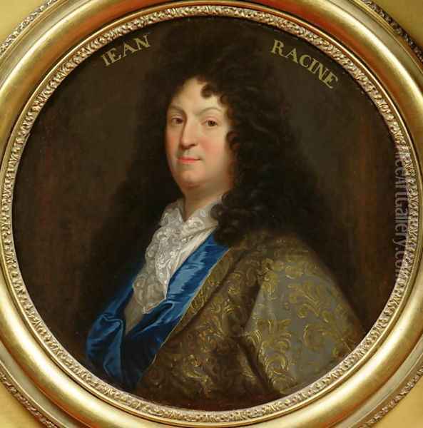 Portrait of Jean Racine 1639-99 3 Oil Painting - Jean-Baptiste Santerre