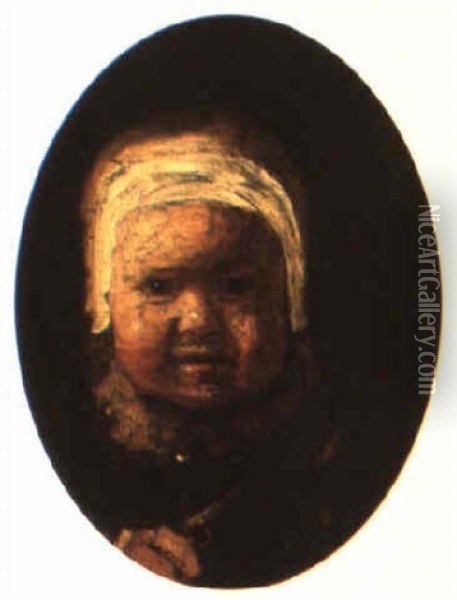 Portrait Of A Young Boy Oil Painting -  Rembrandt van Rijn