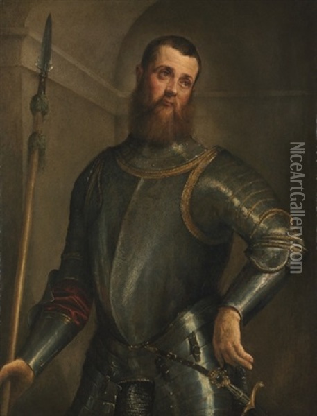 Portrait Of A Military Commander Oil Painting - Jacopo dal Ponte Bassano