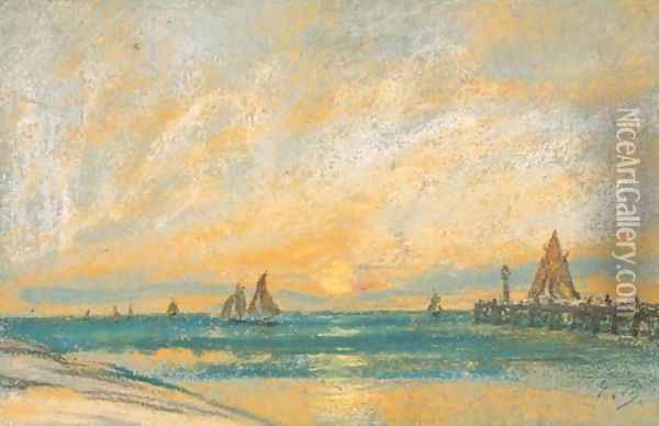 Marine Oil Painting - Eugene Boudin