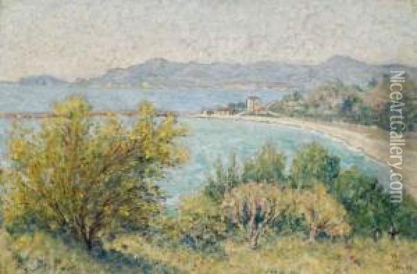 Vue De Lamediterranee Oil Painting - William Degouve de Nuncques