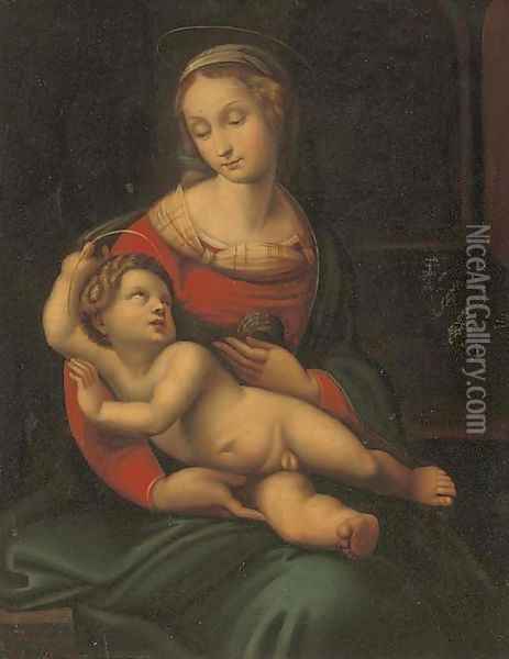 The Madonna and Child Oil Painting - Raphael