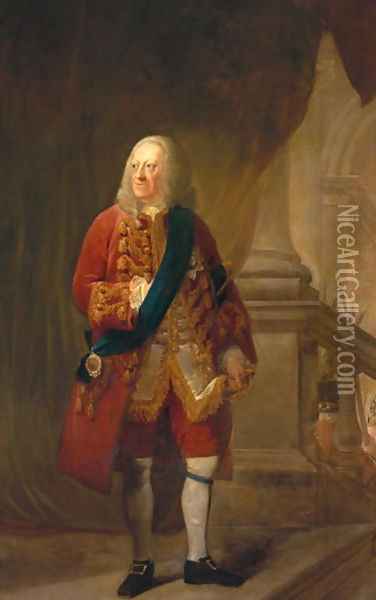 King George II, 1759 Oil Painting - Robert Edge Pine