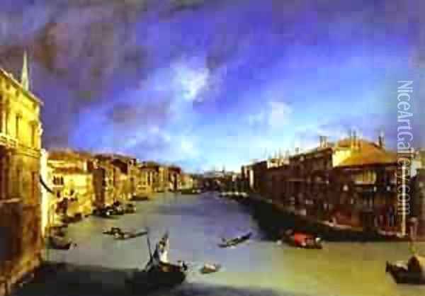 Grand Canal Viewed From Palazzo Balbi Oil Painting - (Giovanni Antonio Canal) Canaletto