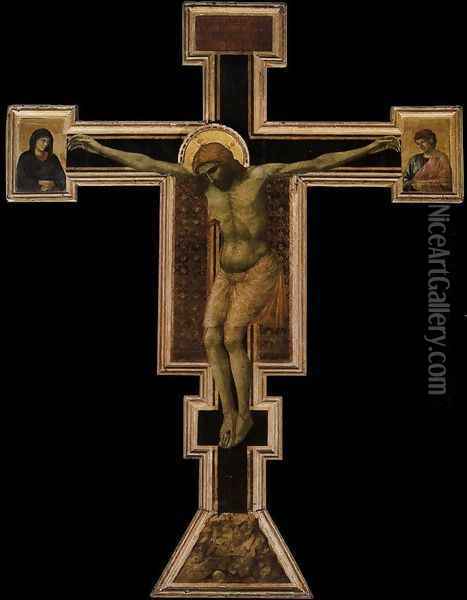 Crucifix 1290-1300 Oil Painting - Giotto Di Bondone