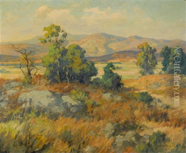 The Hillside Oil Painting - Maurice Braun