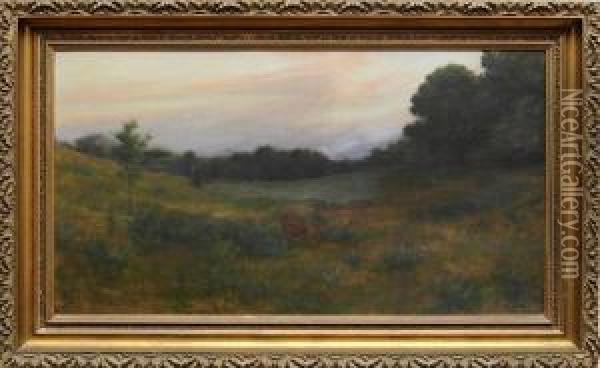 Twilight Oil Painting - Charles Curran