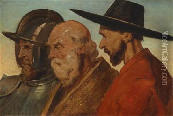 Protective - Governing - Productive Oil Painting - Hans (Johann von Strasiripka) Canon