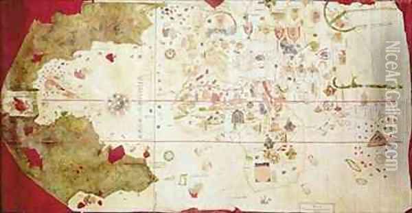 Mappa Mundi Oil Painting - Juan de la Cosa